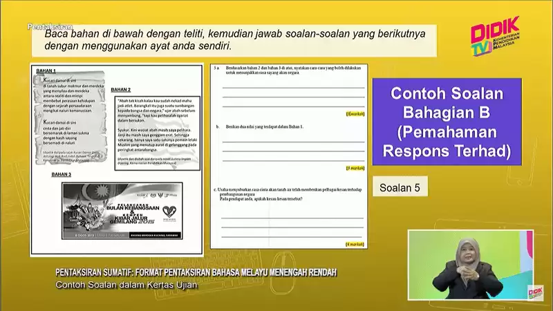 Ujian Akhir Sesi Akademik (UASA) : Format & Contoh Soalan