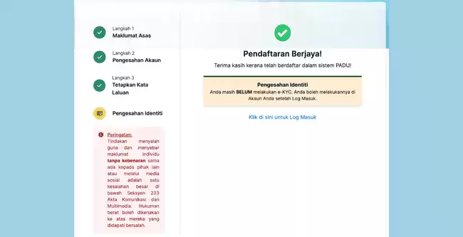 Daftar PADU 2024 Sistem Pangkalan Data Utama & Cara Kemaskini